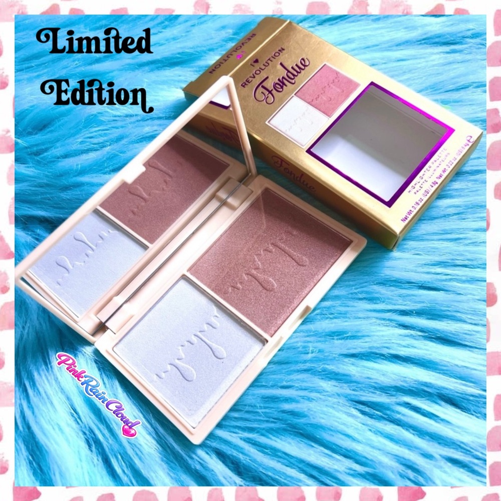 Heart Revolution Limited Fondue Highlighter Palette Chocolate Bar Pink & Ice